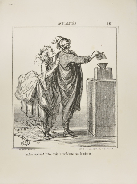 NO USE, MADAME.... YOUR VOTE WILL NOT PREVENT MINE!