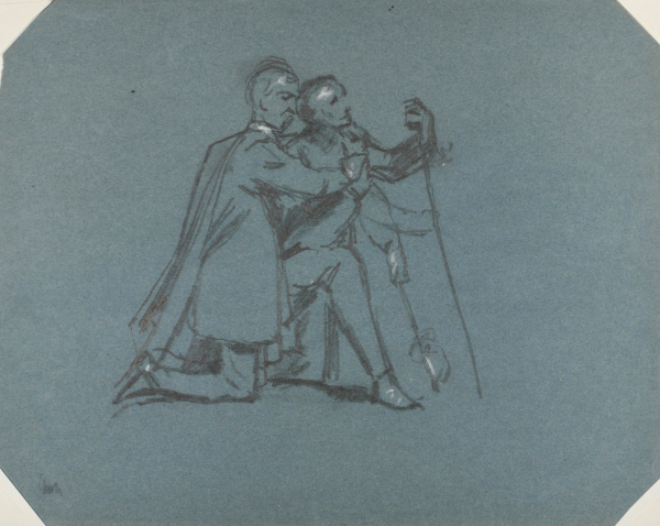 Two Kneeling Figures