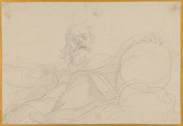 FIRST CONCEPTION OF THE FIGURE OF JEHOVAH IN THE CORONATION OF THE VIRGIN (LOUVRE)