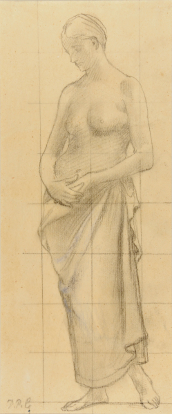 Partially Draped Female Figure
