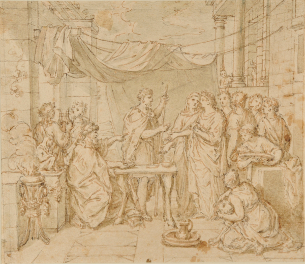 Penelope Receiving Suitors