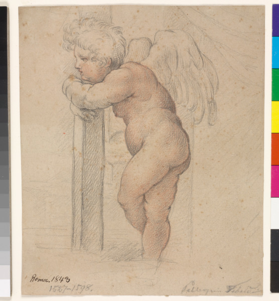 Putto Leaning on a Post