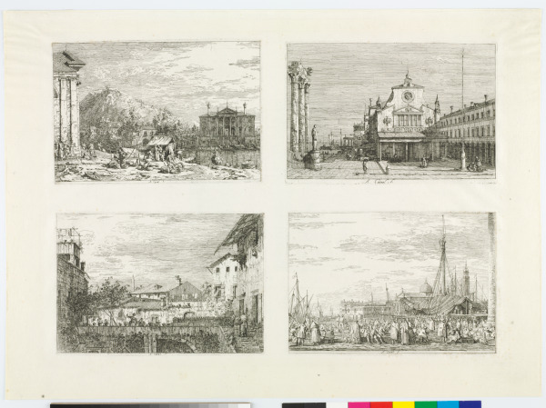 THE MARKET AT DOLO, IMAGINARY VIEW OF S. GIACOMO DI RIALTO, THE MARKET ON THE MOLO, AND THE TERRACE