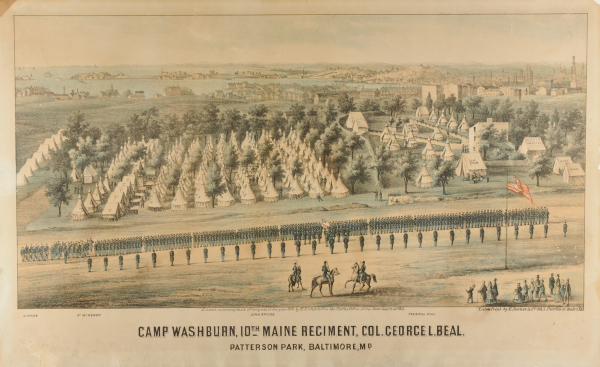 Camp Washburn, 10th Maine Regiment,... Baltimore, Md.
