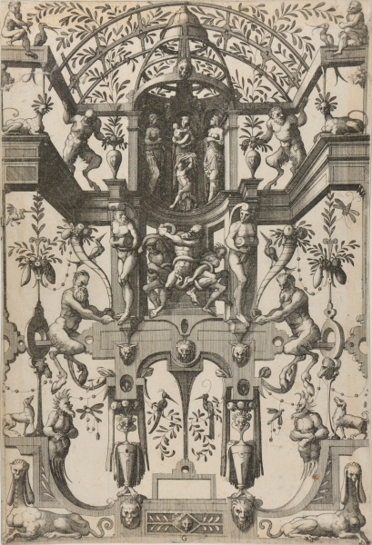 SURFACE DECORATION, GROTESQUE WITH STRAPWORK, INCLUDING DOUBLE WALL NICHE