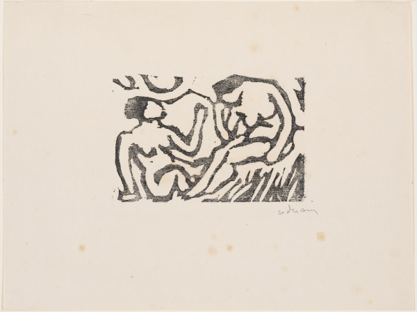 TWO SEATED FIGURES
