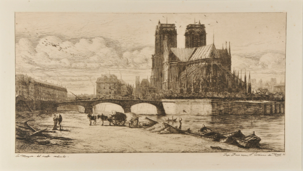 THE APSE OF NOTRE-DAME, PARIS