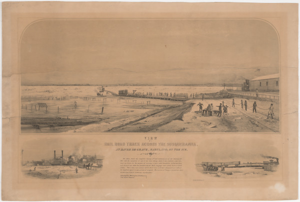 View of a Railroad Track Across the Susquehanna