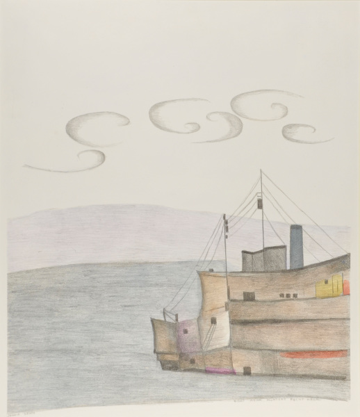 Boat Near Hunter's Point S.F. Cal.