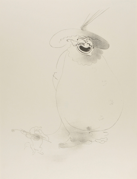 Circus Group - No. 2 - Clown and Fiddling Dog