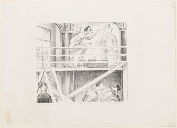 Mural Painter at Work