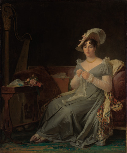 Young Woman Embroidering