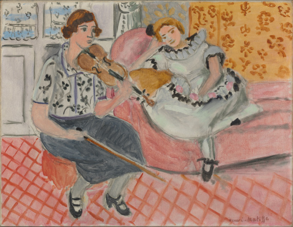 VIOLINIST AND YOUNG GIRL ("DIVERTISSEMENT")