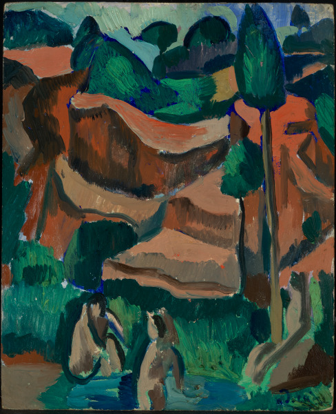LANDSCAPE WITH TWO NUDES
