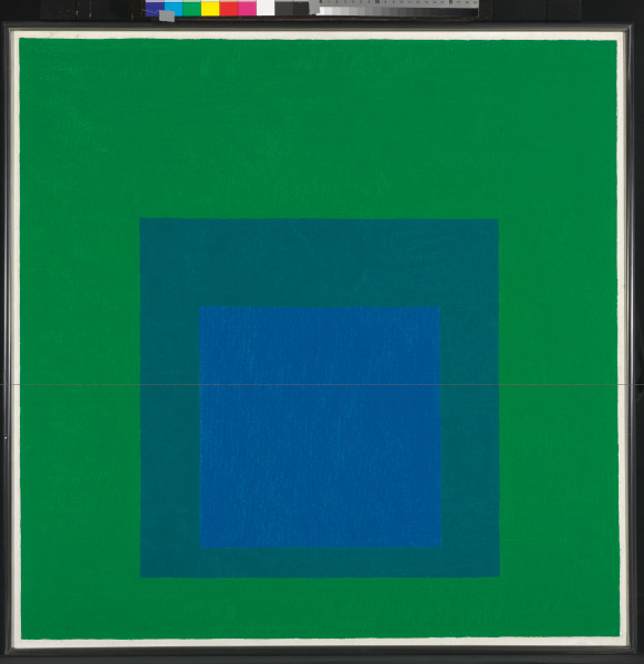 Homage to the Square: Blue Mirage