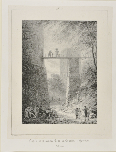 FOSSÉS DE LA GRANDE TOUR DU CHATEAU D'HARCOURT, LILLEBONNE