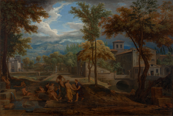 LANDSCAPE WITH CLASSICAL BUILDINGS