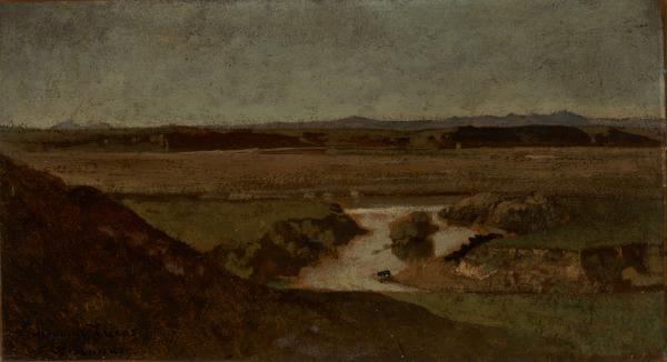 VIEW ON THE LITTLE TIBER, NEAR ROME