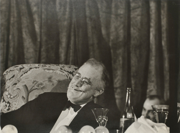 PRESIDENT FRANKLIN DELANO ROOSEVELT AT THE JACKSON DAY DINNER