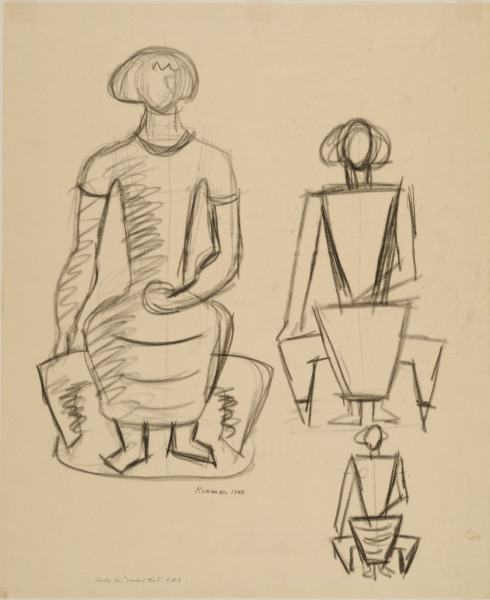 Study for Seated Girl