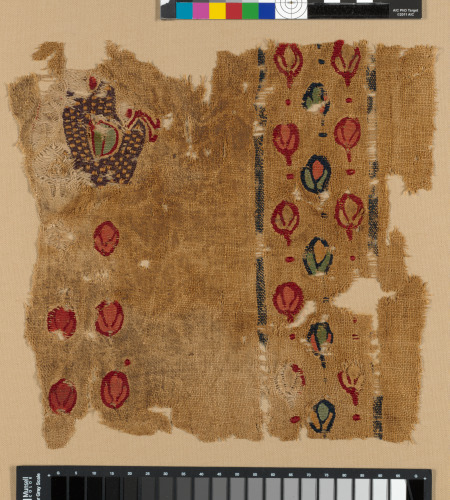 FRAGMENT OF HANGING OR CURTAIN WITH BIRD AND BUDS