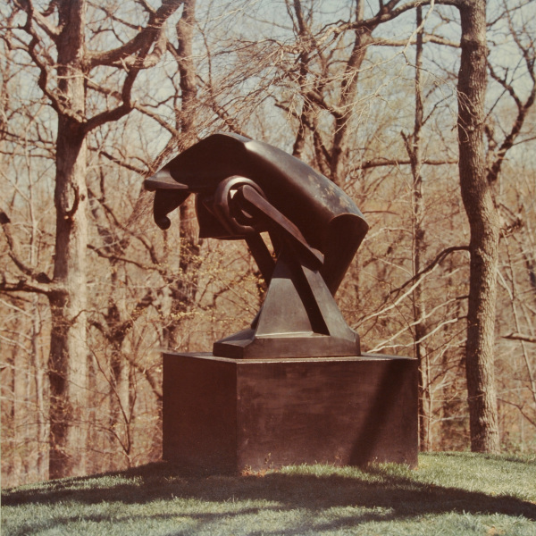 DUCHAMP-VILLON, HORSE. PHOTOGRAPH TAKEN IN THE WURTZBURGER SCULPTURE GARDEN (ORIGINAL SITE, TIMBERLANE)