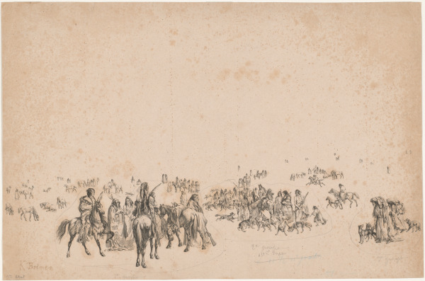 Encampment of the Piekann Indians