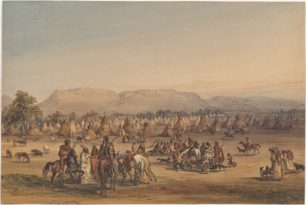 ENCAMPMENT OF THE PIEKANN INDIANS