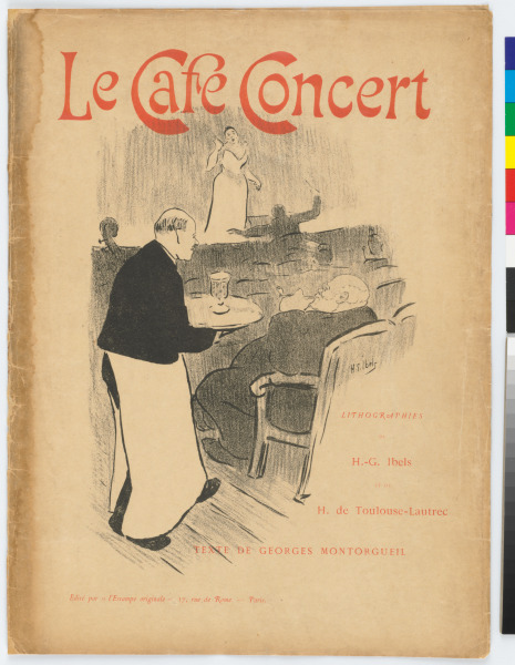 PORTFOLIO COVER AND TEXT OF "LE CAFÉ CONCERT"