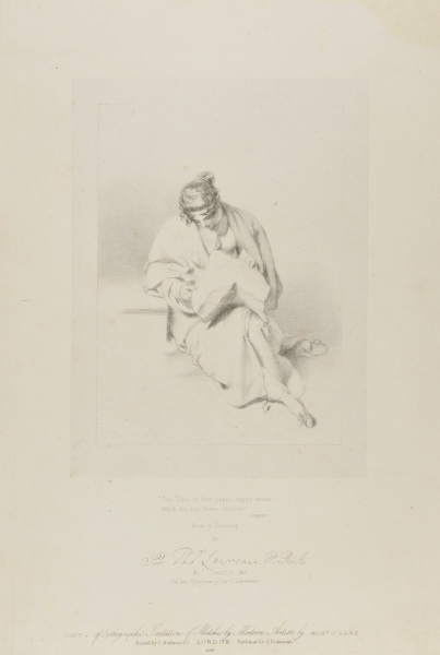 This folio of four pages, happy work! / Which not e'en Critics criticise"- Cowper. From a drawing by Sir T. Lawrence