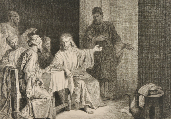 CHRIST HEALING A MAN WITH DROPSY