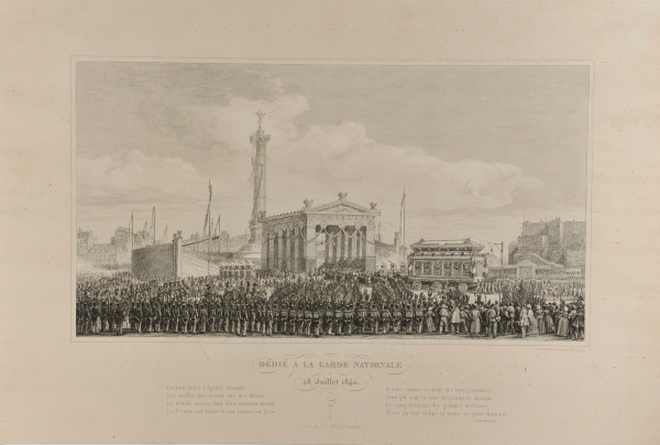 Cérémonie de l’inauguration de la colonne de Juillet