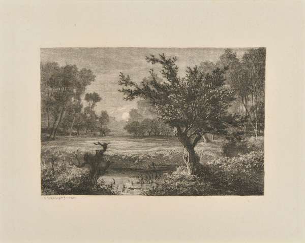 Lever de lune dans la vallée d’Andilly