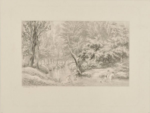 THE BATHERS, SOUVENIR OF THE STREAM AT VALMONDOIS