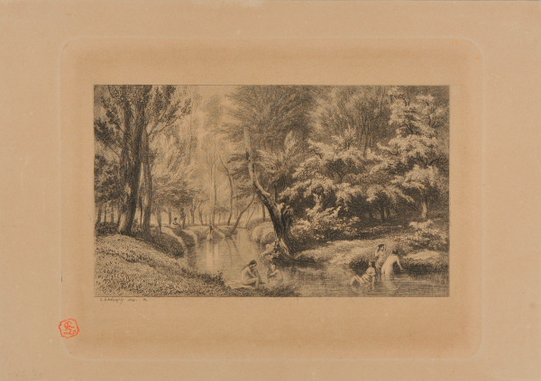 THE BATHERS, SOUVENIR OF THE STREAM AT VALMONDOIS