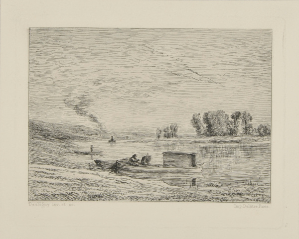 THE BOTIN AT CONFLANS (THE LANDSCAPIST IN THE BOAT)