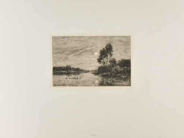 MOONRISE ON THE BANKS OF THE OISE