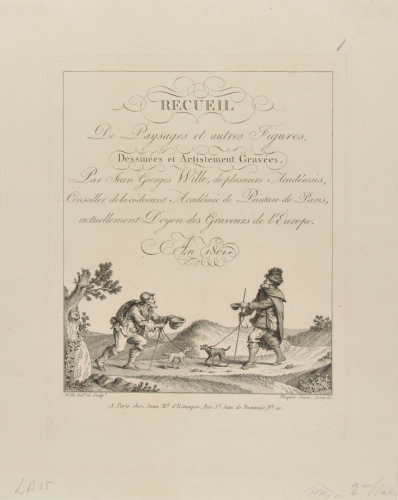 THE TWO BLIND BEGGARS (FRONTISPIECE FOR RECUEIL DE PAYSAGES...)