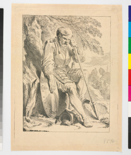 Seated Soldier with Spear