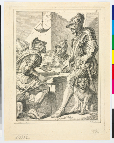 SOLDIERS PLAYING DOMINOES