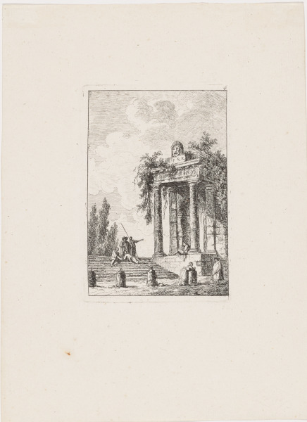 PLATE 4 FROM THE SERIES "EVENINGS IN ROME"