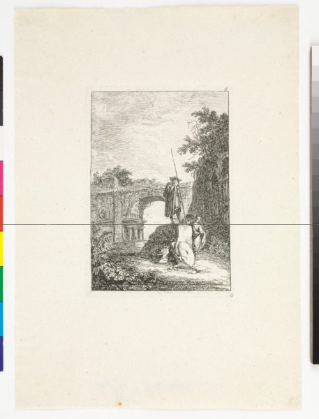 PLATE 8 FROM THE SERIES "EVENINGS IN ROME"