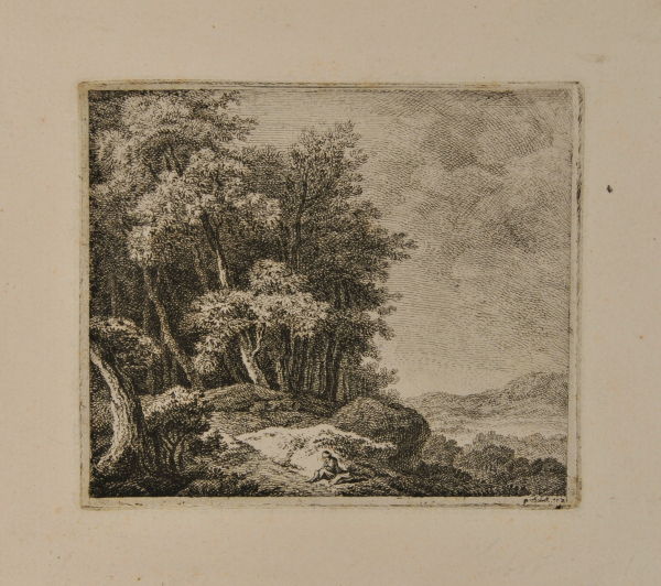 LANDSCAPE WITH ENTRANCE TO A FOREST