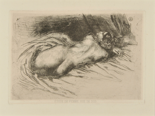 STUDY OF A WOMAN VIEWED FROM BEHIND