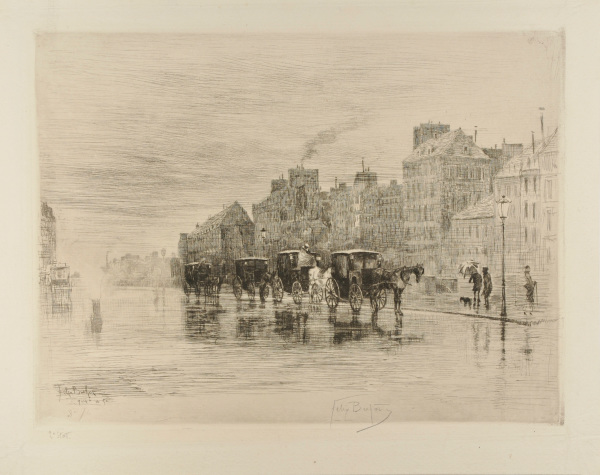 Winter Morning on the Quai de l’Hôtel-Dieu