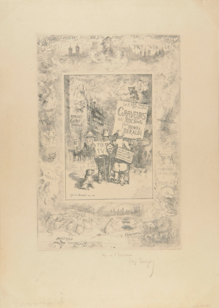 FRONTISPIECE FOR THE BOOK "HENRI BERALDI, LES GRAVEURS DU XIXE SIÈCLE"