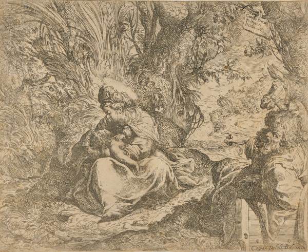 REST ON THE FLIGHT INTO EGYPT