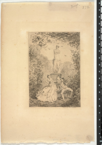 FRONTISPIECE FOR THE BOOK "ALBERT GLATIGNY, LES VIGNES FOLLES (PARIS: LIBRAIRIE NOUVELLE, 1858)"