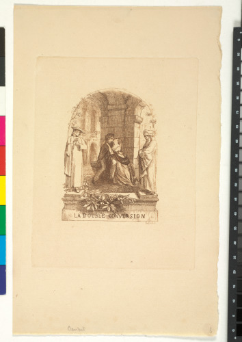 FRONTISPIECE FOR THE BOOK "ALPHONSE DAUDET, LA DOUBLE CONVERSION, CONTE EN VERS (PARIS: POULET-MALASSIS, 1861)"