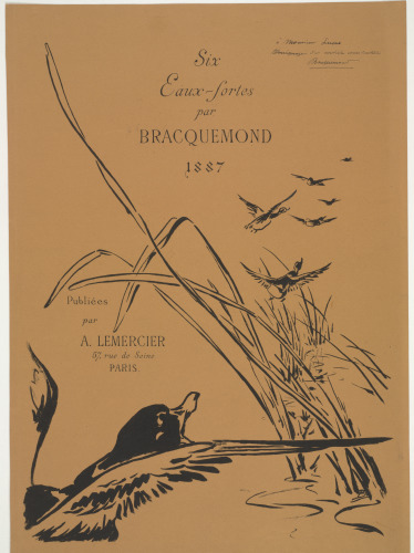 TITLE PLATE FROM THE SERIES "SIX EAUX-FORTES PAR BRACQUEMOND"